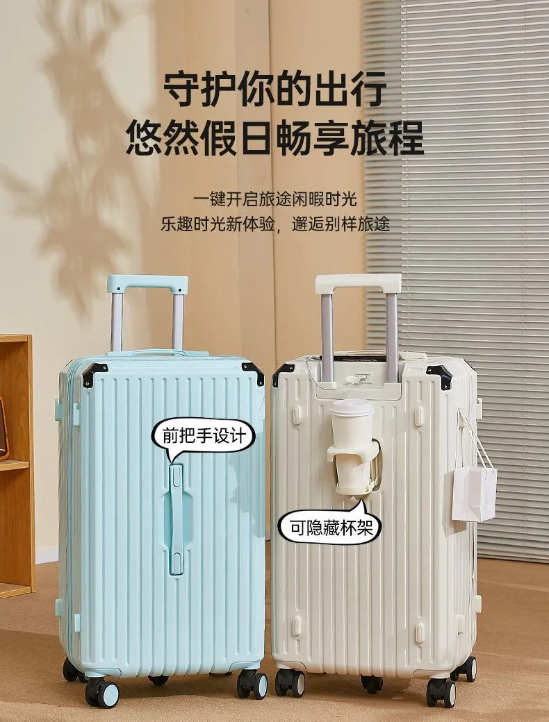Durable Multifunctional Suitcase Set - 20, 24, 28 Inch Trolley Luggage with Password Lock, Reinforced Corners - Strong Travel Case for Men & Women showcase 10