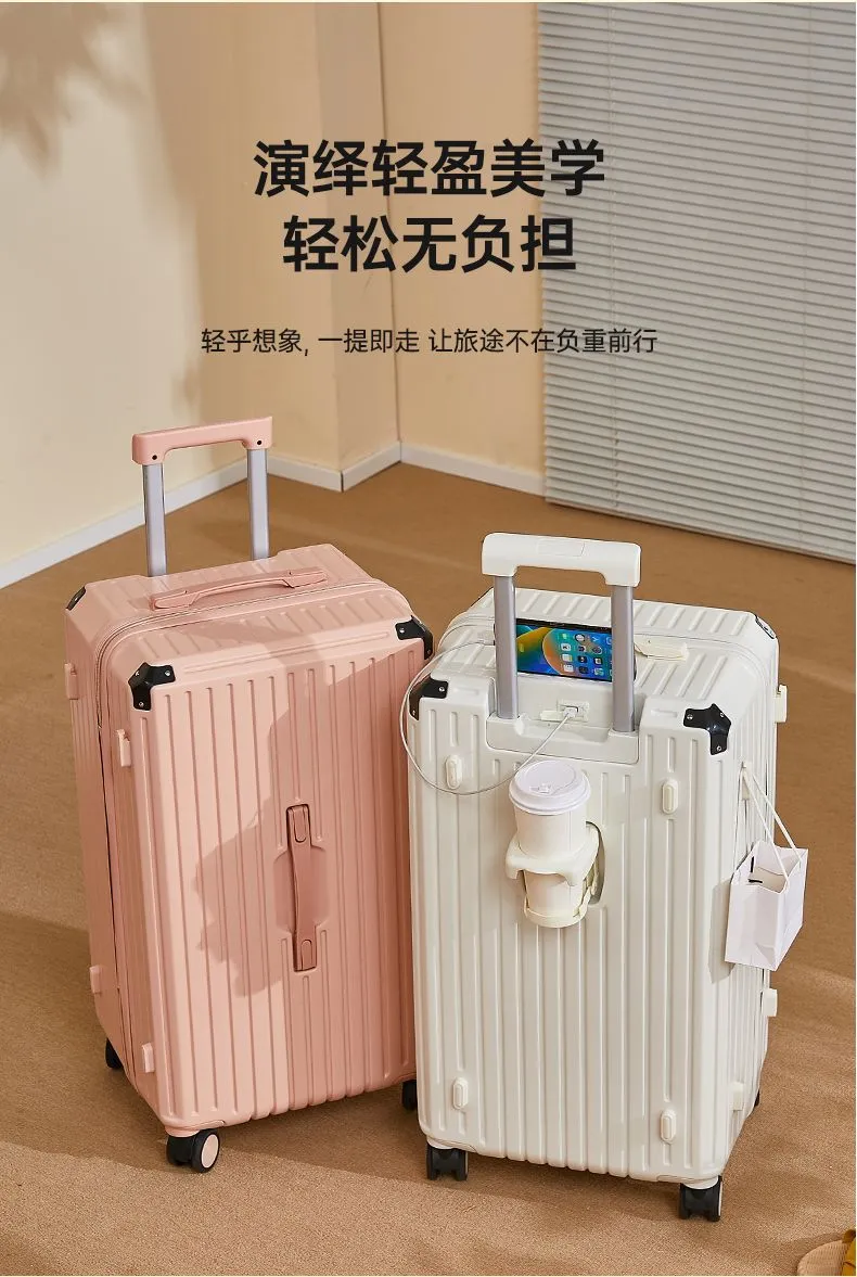 Durable Multifunctional Suitcase Set - 20, 24, 28 Inch Trolley Luggage with Password Lock, Reinforced Corners - Strong Travel Case for Men & Women showcase 13