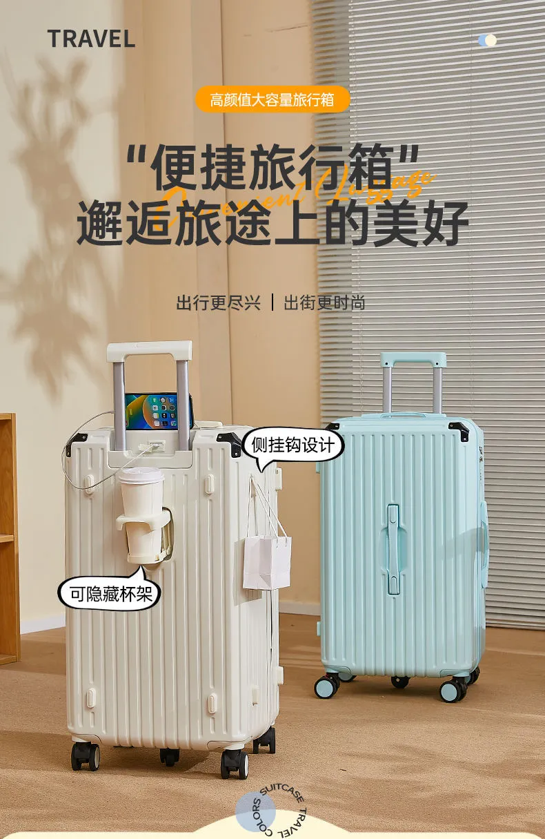 Durable Multifunctional Suitcase Set - 20, 24, 28 Inch Trolley Luggage with Password Lock, Reinforced Corners - Strong Travel Case for Men & Women showcase 1