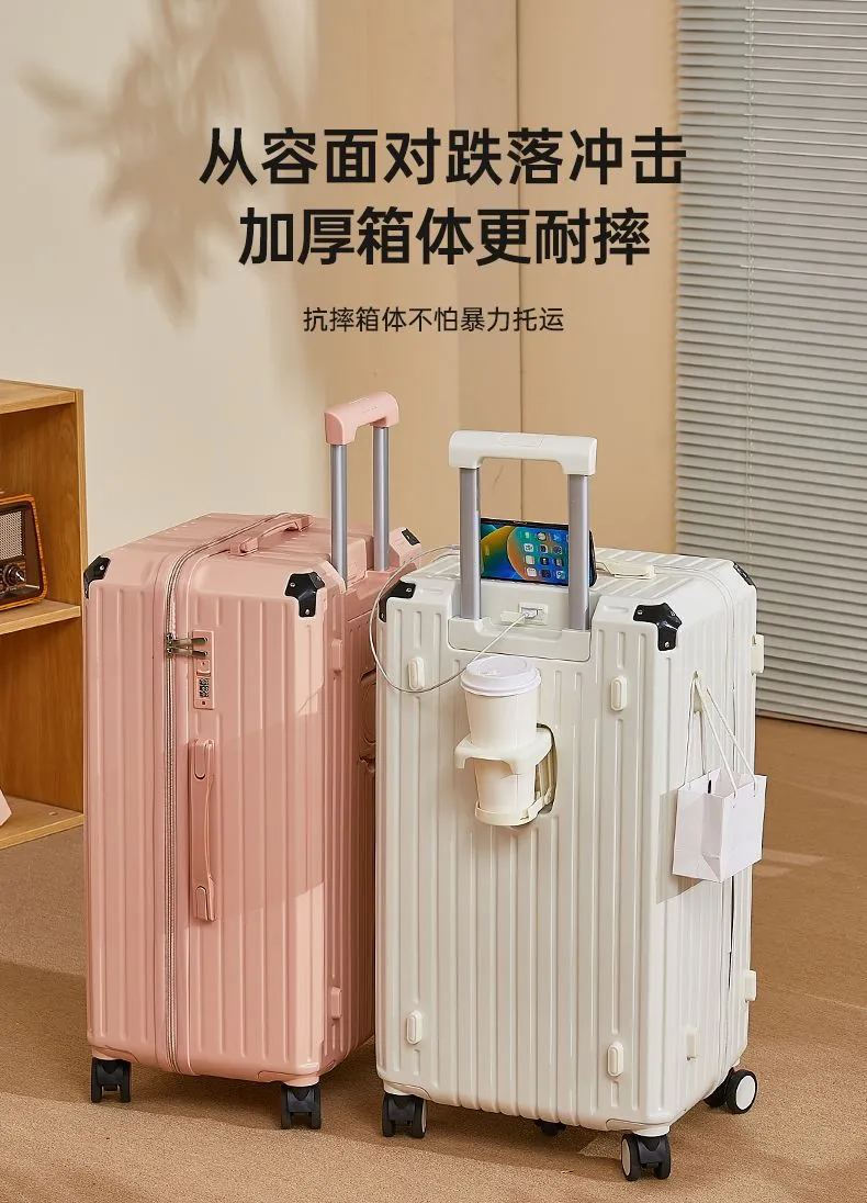 Durable Multifunctional Suitcase Set - 20, 24, 28 Inch Trolley Luggage with Password Lock, Reinforced Corners - Strong Travel Case for Men & Women showcase 8