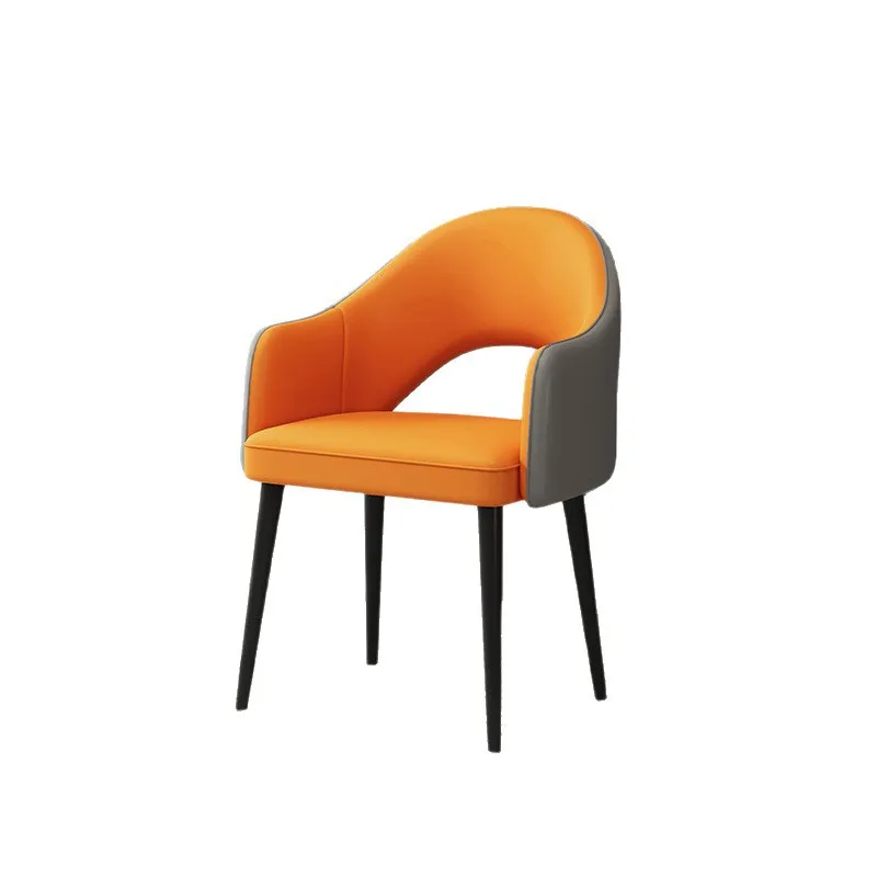 Modern Dining Chair with Backrest - Light Luxury High-End Design for Home, Hotel, Restaurant - Simple Dining Table Negotiation Chair thumbnail 5
