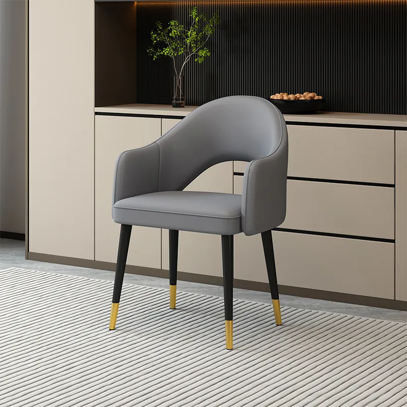 Modern Dining Chair with Backrest - Light Luxury High-End Design for Home, Hotel, Restaurant - Simple Dining Table Negotiation Chair thumbnail 10