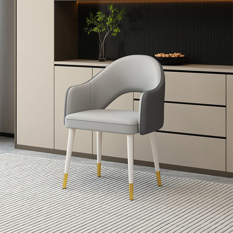 Modern Dining Chair with Backrest - Light Luxury High-End Design for Home, Hotel, Restaurant - Simple Dining Table Negotiation Chair thumbnail 6