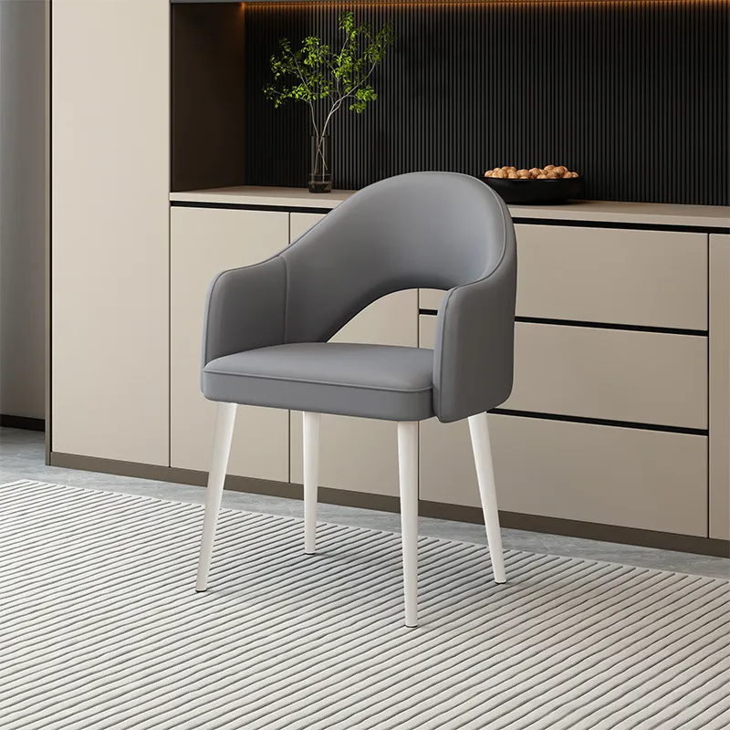 Modern Dining Chair with Backrest - Light Luxury High-End Design for Home, Hotel, Restaurant - Simple Dining Table Negotiation Chair thumbnail 7