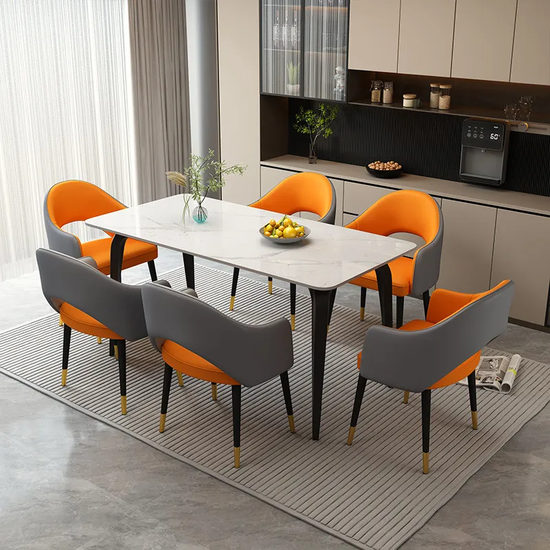Modern Dining Chair with Backrest - Light Luxury High-End Design for Home, Hotel, Restaurant - Simple Dining Table Negotiation Chair thumbnail 2