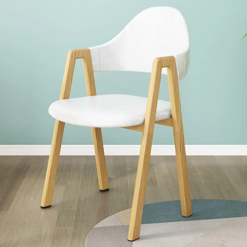 Modern Scandinavian Dining Chair - Simple A-Line Design, Iron Frame, Comfortable Backrest - Ideal for Home, Restaurant, Bedroom, Desk thumbnail 9
