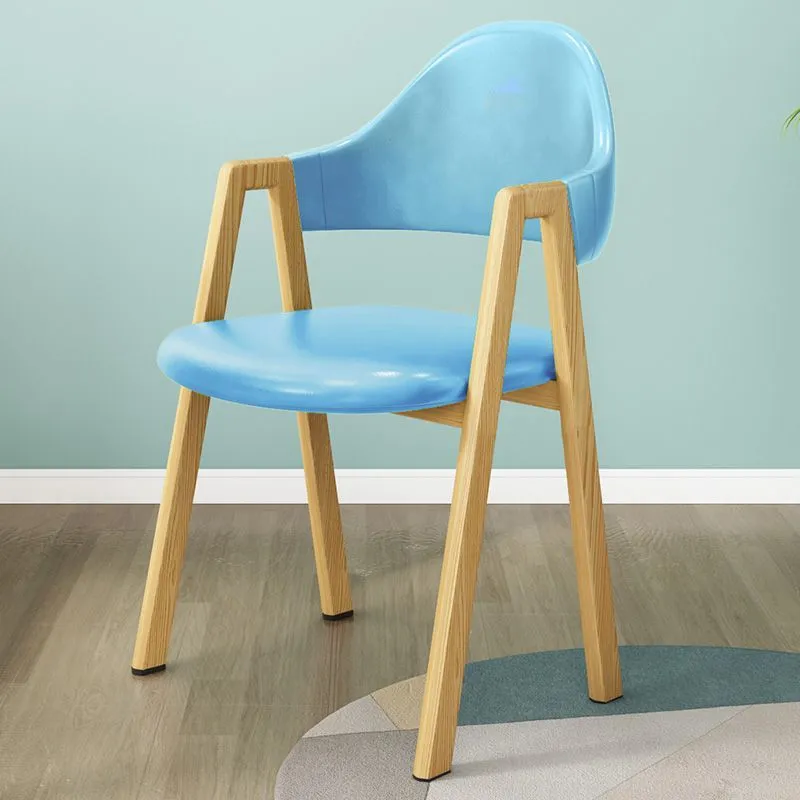 Classic - Wood/Blue Leather