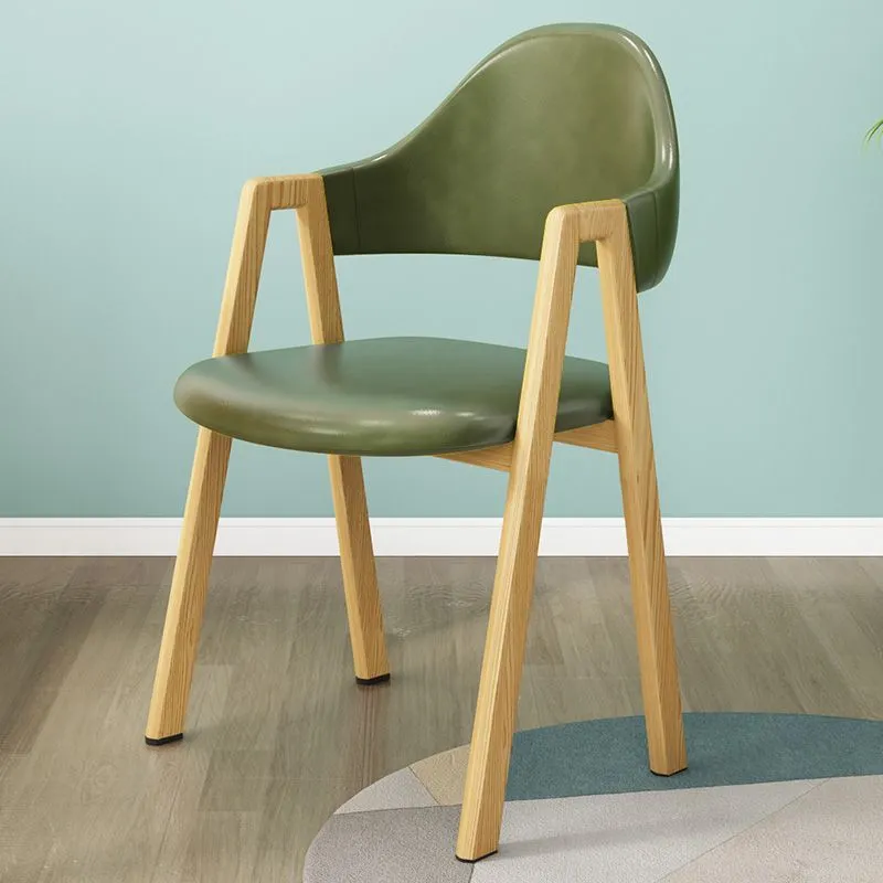 Modern Scandinavian Dining Chair - Simple A-Line Design, Iron Frame, Comfortable Backrest - Ideal for Home, Restaurant, Bedroom, Desk thumbnail 10