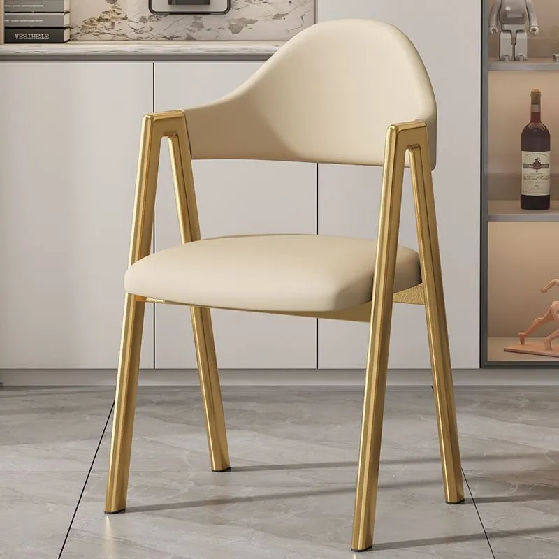 Luxury - Gold Legs/Off-White Leather