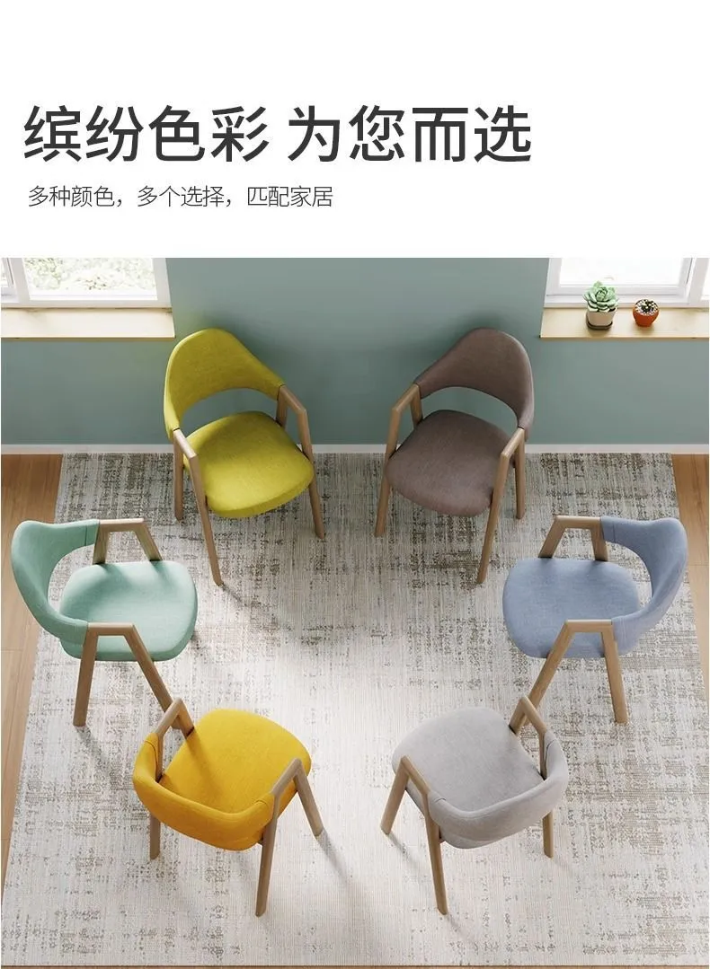 Modern Scandinavian Dining Chair - Simple A-Line Design, Iron Frame, Comfortable Backrest - Ideal for Home, Restaurant, Bedroom, Desk showcase 9