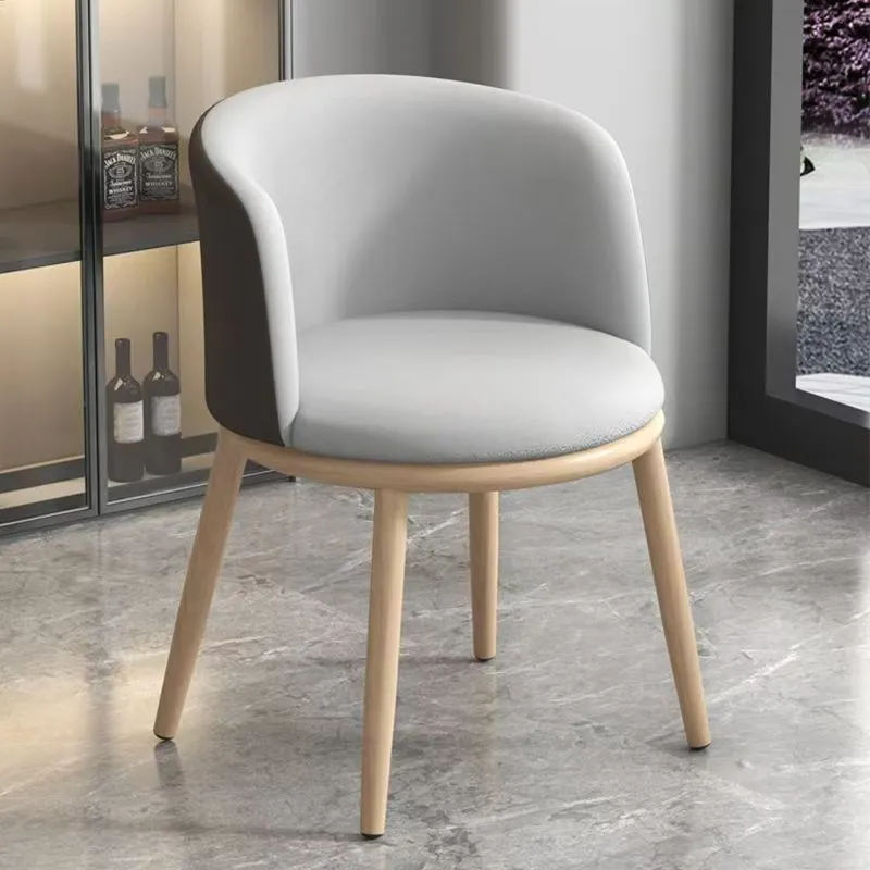 Modern Minimalist Accent Chair with Backrest - Light Luxury Leisure Chair for Home, Office, Balcony, Reception, Dining - Comfortable and Stylish Seating thumbnail 8
