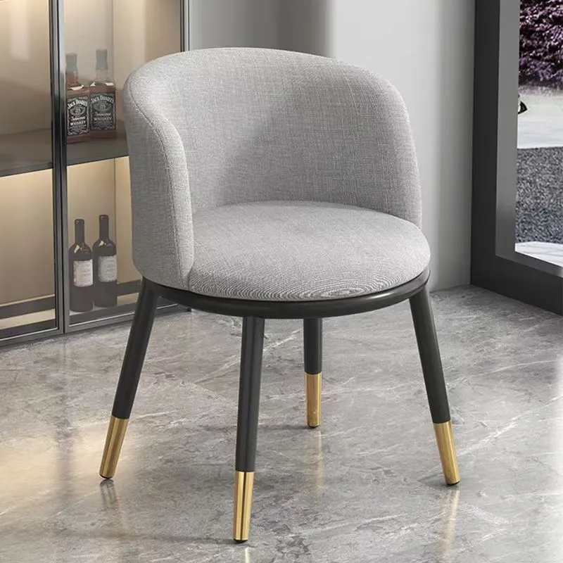 Modern Minimalist Accent Chair with Backrest - Light Luxury Leisure Chair for Home, Office, Balcony, Reception, Dining - Comfortable and Stylish Seating thumbnail 6