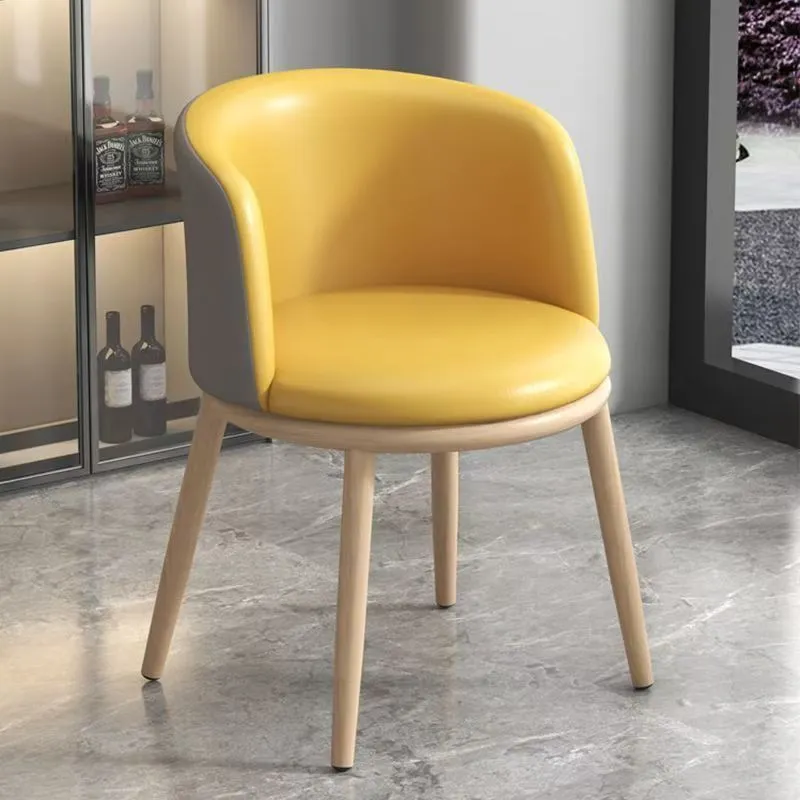 Modern Minimalist Accent Chair with Backrest - Light Luxury Leisure Chair for Home, Office, Balcony, Reception, Dining - Comfortable and Stylish Seating thumbnail 7