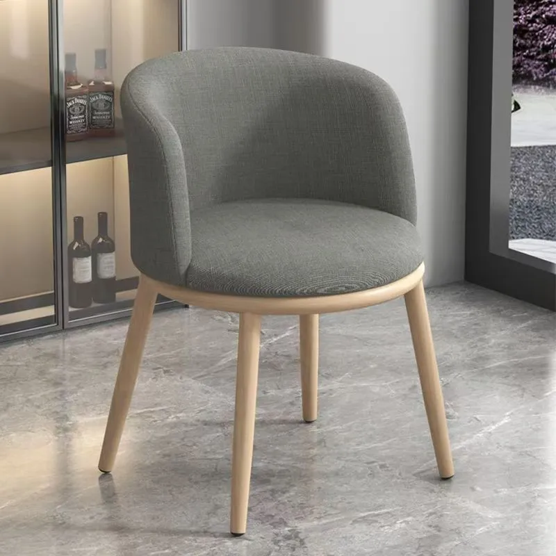 Modern Minimalist Accent Chair with Backrest - Light Luxury Leisure Chair for Home, Office, Balcony, Reception, Dining - Comfortable and Stylish Seating thumbnail 4