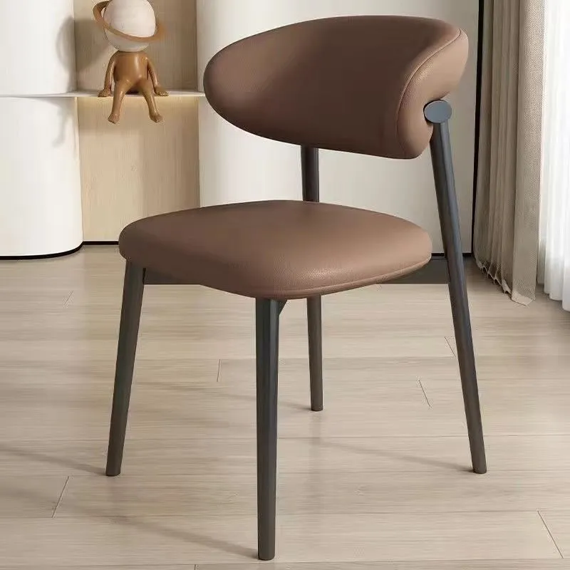 Modern Minimalist Dining Chair - Nordic Light Luxury Style - Comfortable Backrest Chair for Home, Hotel, Restaurant - Long Sitting Ergonomic Design thumbnail 8