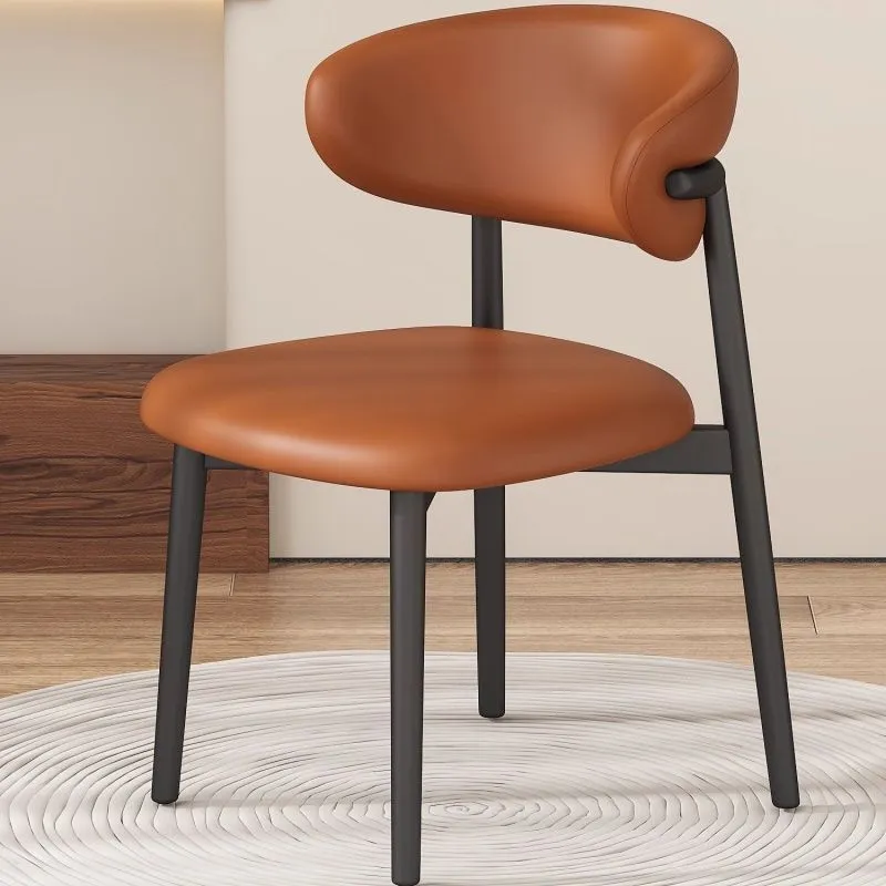 Modern Minimalist Dining Chair - Nordic Light Luxury Style - Comfortable Backrest Chair for Home, Hotel, Restaurant - Long Sitting Ergonomic Design thumbnail 10