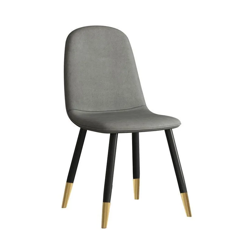 Modern Nordic Style Dining Chair with Iron Art Backrest - Minimalist Leisure Chair for Home, Office, Dining Room, Meeting Room, and Desk Use thumbnail 9