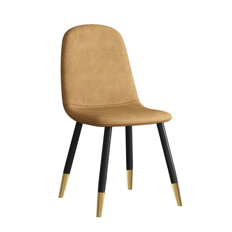 Modern Nordic Style Dining Chair with Iron Art Backrest - Minimalist Leisure Chair for Home, Office, Dining Room, Meeting Room, and Desk Use thumbnail 7