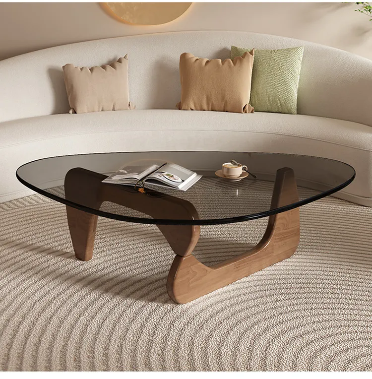 Modern Glass Coffee Table for Living Room - Small Apartment Accessible Luxury Normcore Design - Creative Popular Center Table showcase 4