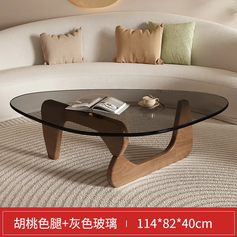 Modern Glass Coffee Table for Living Room - Small Apartment Accessible Luxury Normcore Design - Creative Popular Center Table thumbnail 10