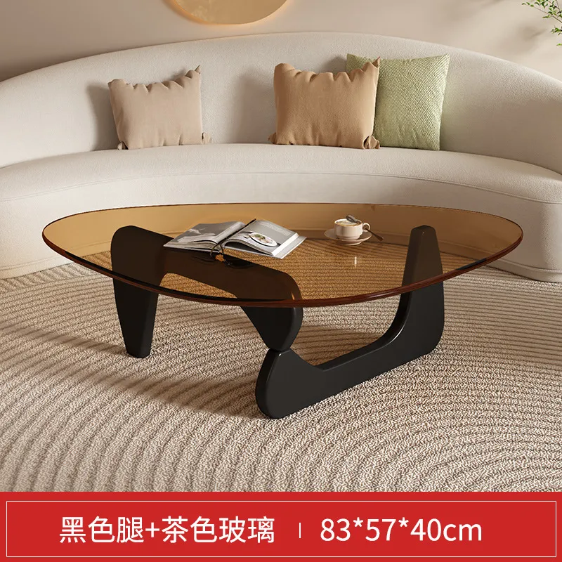 Modern Glass Coffee Table for Living Room - Small Apartment Accessible Luxury Normcore Design - Creative Popular Center Table thumbnail 6