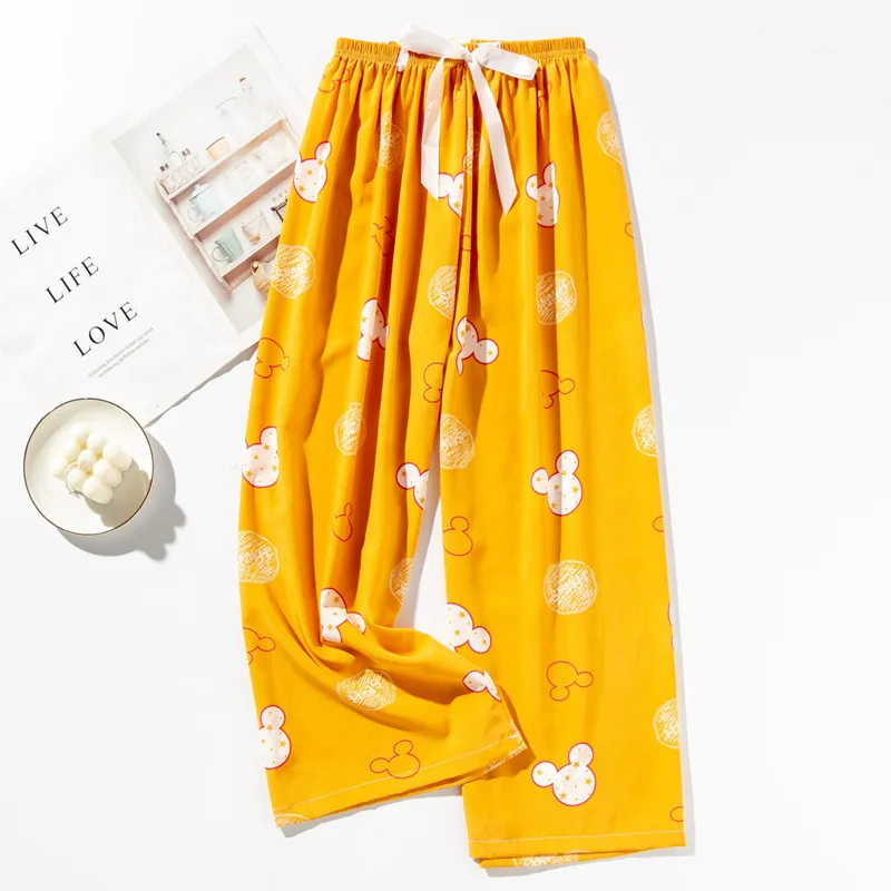 Women's Pajama Pants - Lightweight Loose Fit Wide Leg Cartoon Print Sleepwear Loungewear for Spring Summer Plus Size Comfortable Trousers showcase 14