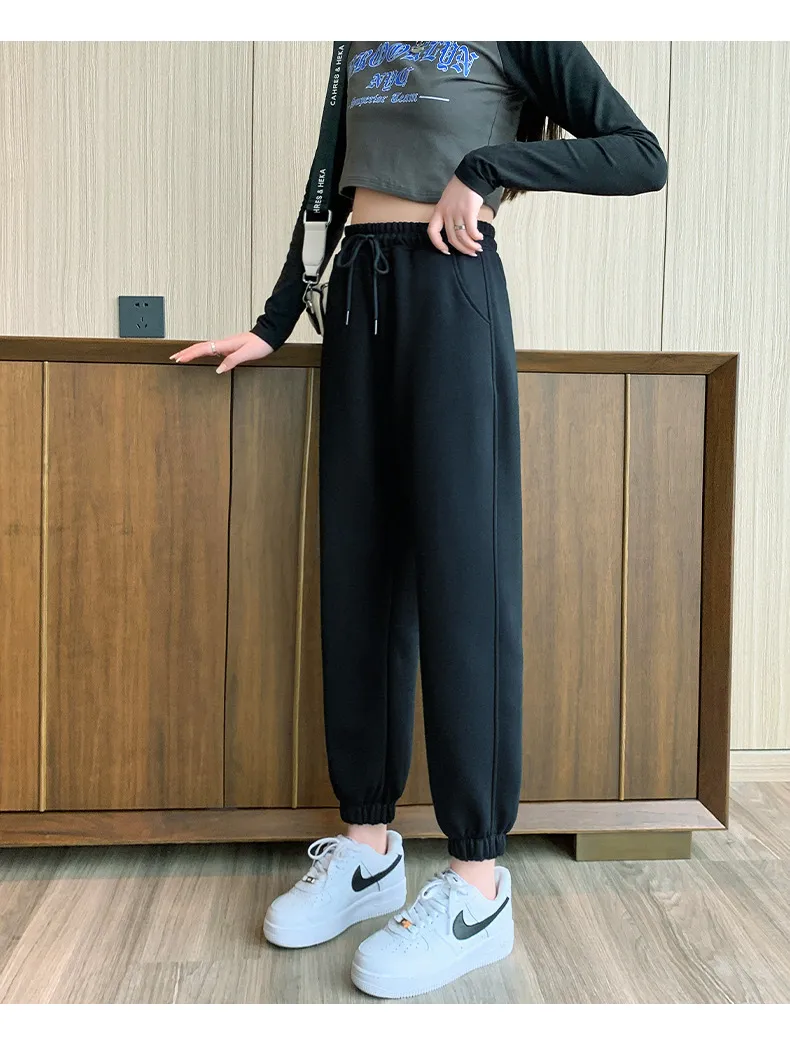 Women's Plus Size Casual Sweatpants - Trendy Loose Fit All-Match Fashion Sports Pants for Autumn, Bloomers Style showcase 14