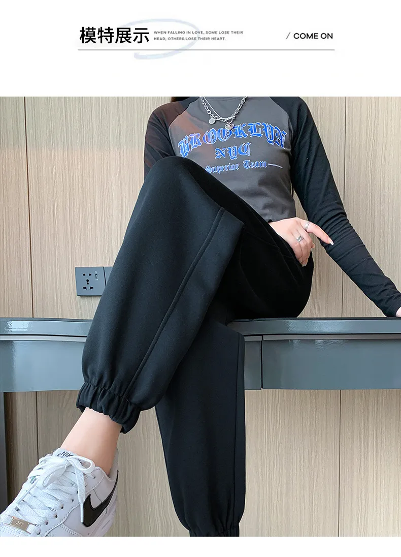 Women's Plus Size Casual Sweatpants - Trendy Loose Fit All-Match Fashion Sports Pants for Autumn, Bloomers Style showcase 11