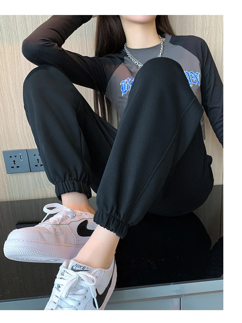 Women's Plus Size Casual Sweatpants - Trendy Loose Fit All-Match Fashion Sports Pants for Autumn, Bloomers Style showcase 13