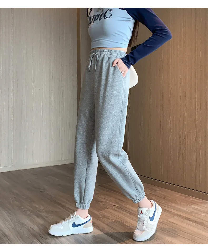 Women's Plus Size Casual Sweatpants - Trendy Loose Fit All-Match Fashion Sports Pants for Autumn, Bloomers Style showcase 16