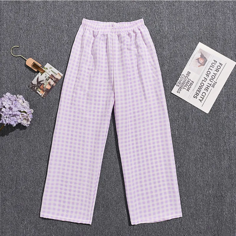 Women's Soft Cloud Cotton Cartoon Print Pajama Pants - Lightweight, Breathable, Comfortable Lounge Pants for Home and Casual Wear thumbnail 8
