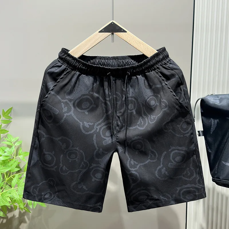 Men's Summer Shorts Lightweight Loose Fit Casual Sports Beach Shorts with Bear Design for Couples thumbnail 6