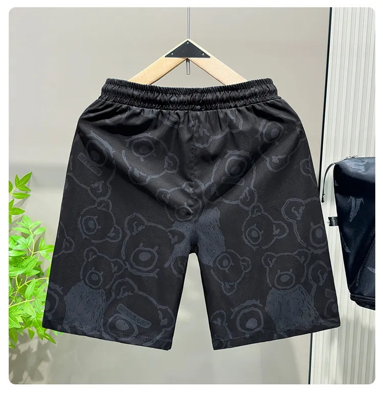 Men's Summer Shorts Lightweight Loose Fit Casual Sports Beach Shorts with Bear Design for Couples showcase 9