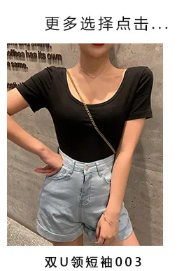 Women's Slim Fit Crop Top Short Sleeve T-Shirt - Round Neck Summer Navel Tee - Trendy Fitted Shirt for Women & Girls showcase 3