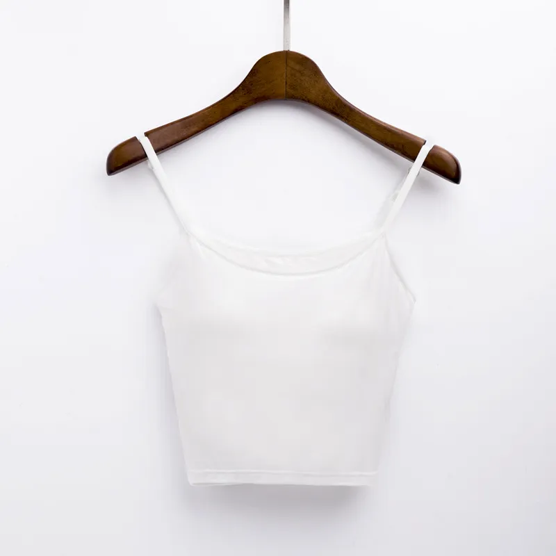 Women's Strapless Tube Top with Built-in Bra Pads - Modal Comfort Bandeau Crop Top Vest Underwear for Summer thumbnail 6