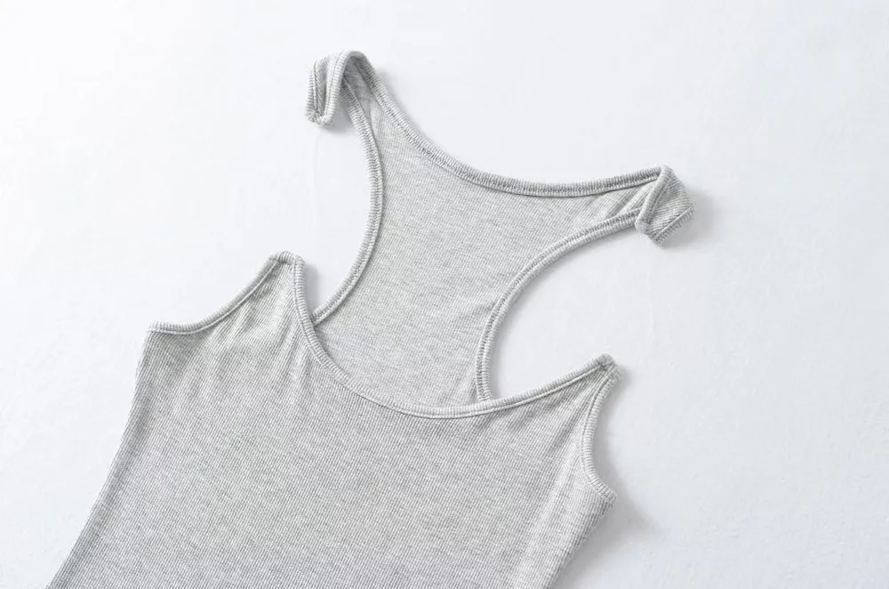 Women's Slim Fit Cropped Vest Top - Invisible Shoulder Strap, Solid Color, Summer Fashion for a Sleek Silhouette showcase 13