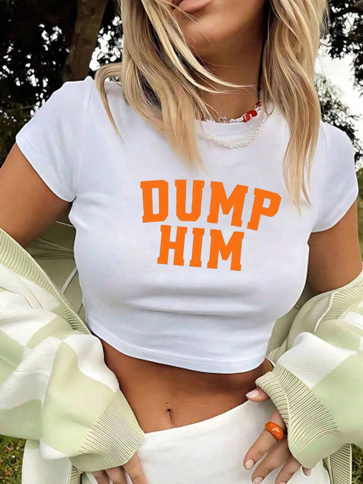 Women's Summer Slim-Fit Fashion Shoulder T-Shirt - Sweet & Stylish Streetwear Top for Ladies showcase 11