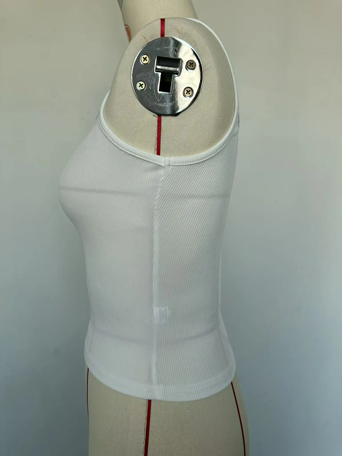 Women's Y2K Sexy Slim-Fit Threaded Camisole Top - Pure Color Navel-Baring Summer Fashion showcase 7
