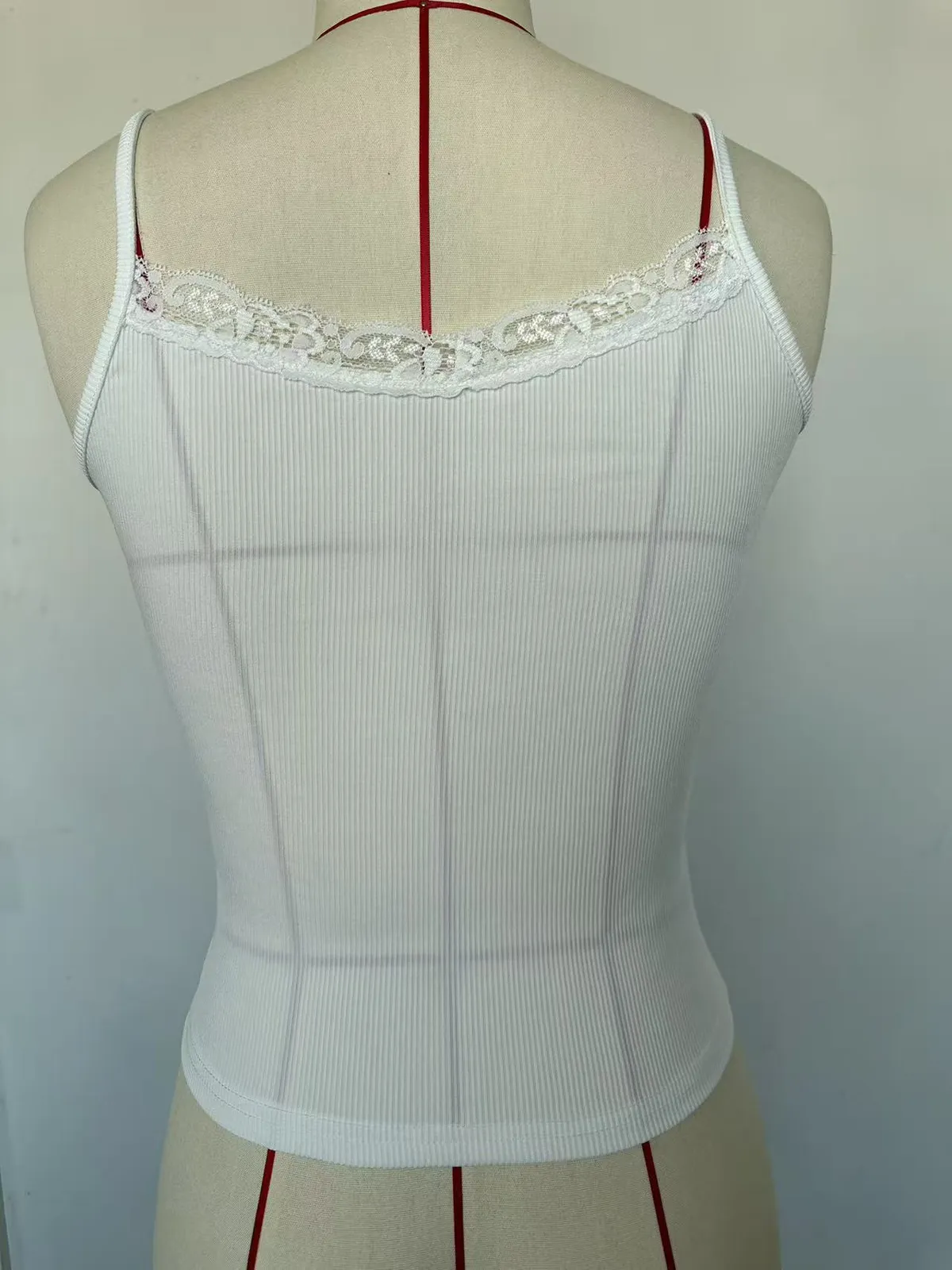 Women's Y2K Sexy Slim-Fit Threaded Camisole Top - Pure Color Navel-Baring Summer Fashion showcase 8