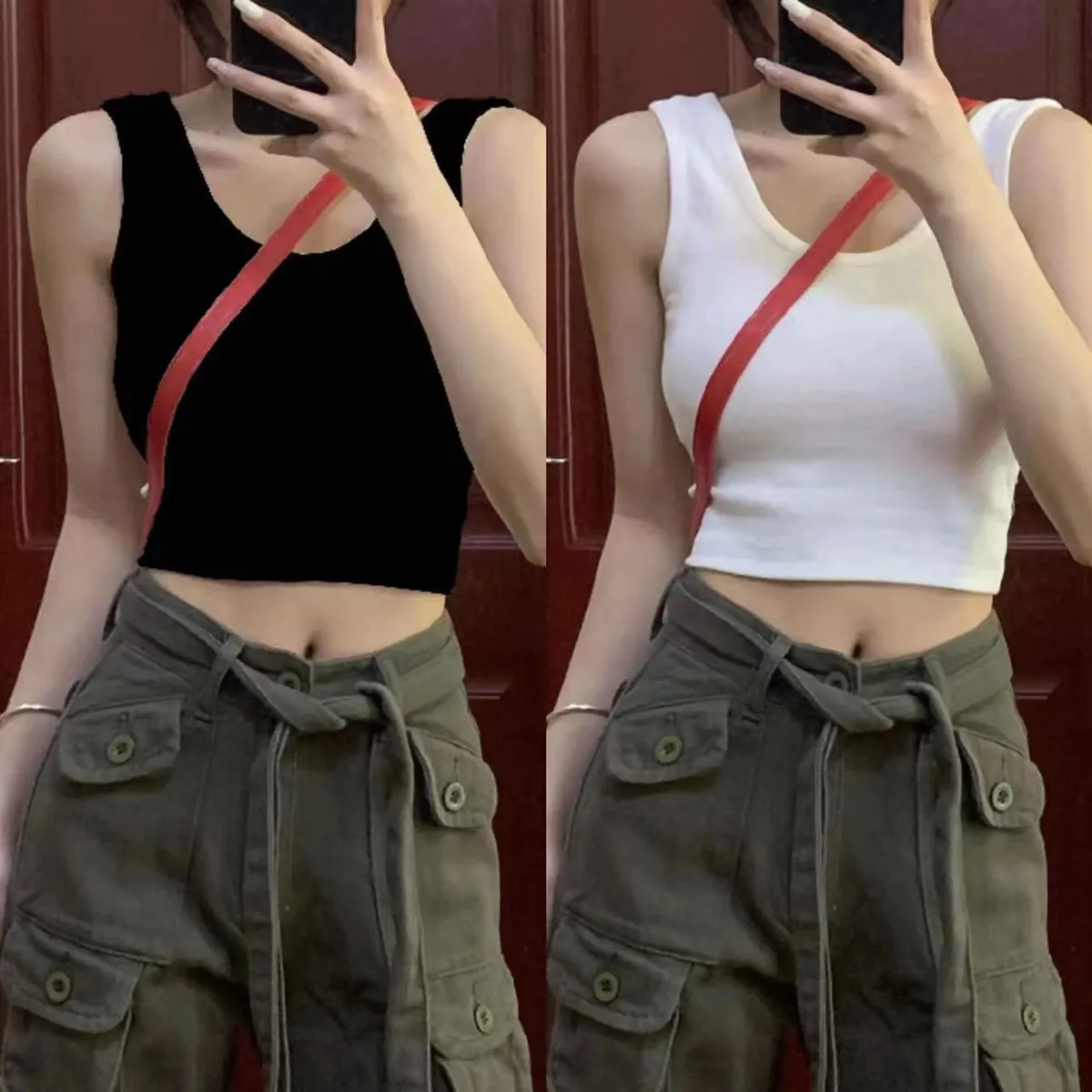 2026 Summer Women's Crop Top Camisole - Versatile Outerwear or Inner Wear, Stylish Sleeveless Design for Everyday Fashion showcase 4