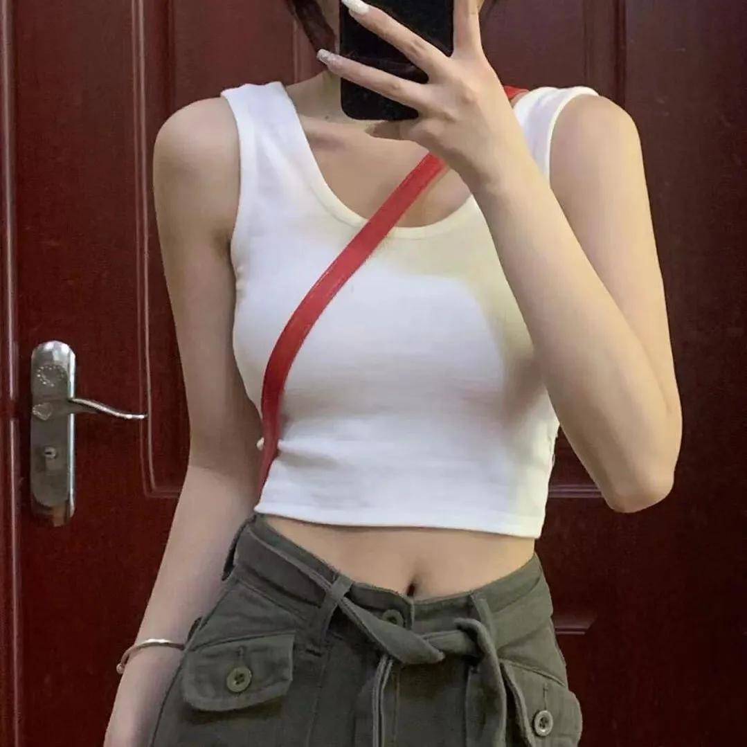 2026 Summer Women's Crop Top Camisole - Versatile Outerwear or Inner Wear, Stylish Sleeveless Design for Everyday Fashion showcase 6