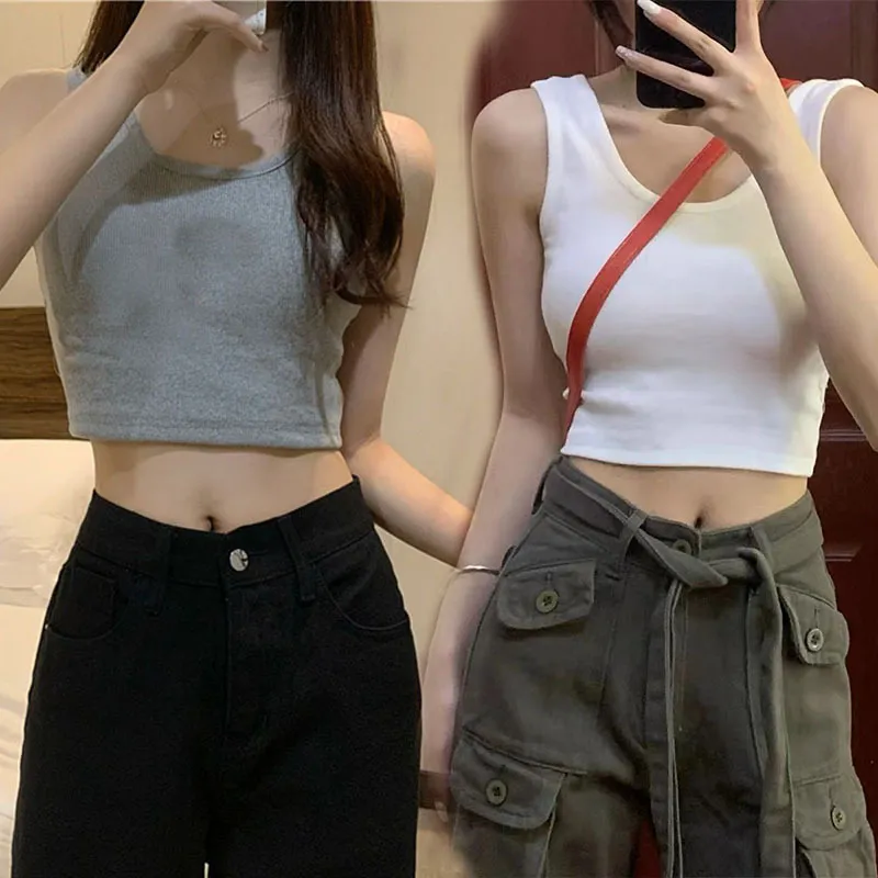 2026 Summer Women's Crop Top Camisole - Versatile Outerwear or Inner Wear, Stylish Sleeveless Design for Everyday Fashion showcase 11