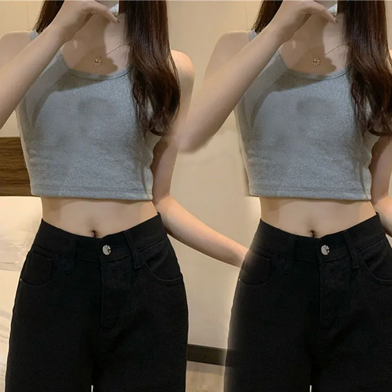 2026 Summer Women's Crop Top Camisole - Versatile Outerwear or Inner Wear, Stylish Sleeveless Design for Everyday Fashion showcase 13