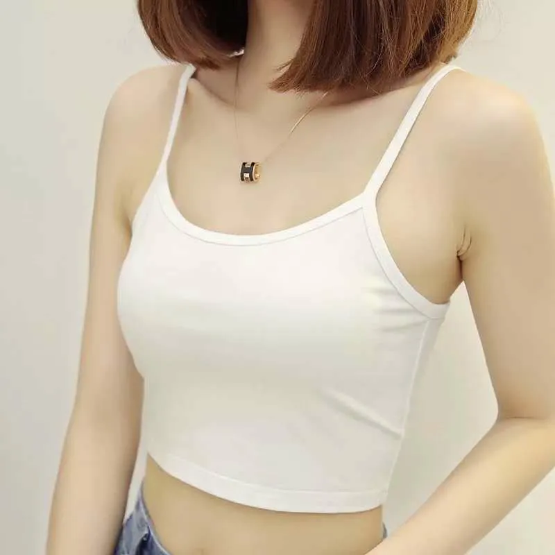 Women's Sexy Sleeveless Navel Camisole Top - Solid Color, All-Match Inner/Outer Wear for Students & Fashionable Ladies - Image 6