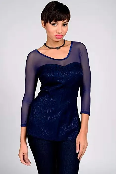 Women's Mesh Long Sleeve See-Through Crop Top - Sexy Base Layer Cardigan for Night Out showcase 17