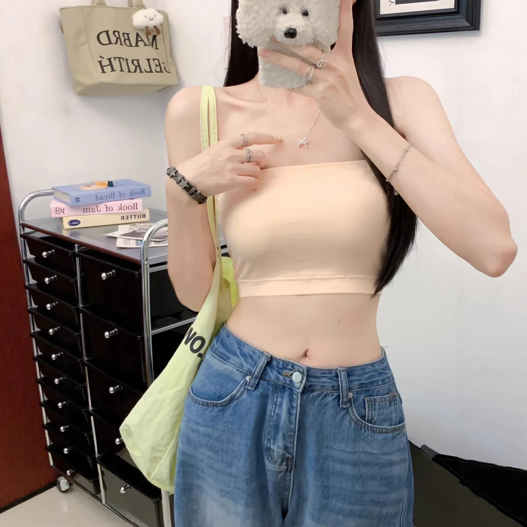 Women's Summer Off-Shoulder Crop Top Sleeveless Halter Neck Camisole Fashionable Beach Vest for Ladies thumbnail 2