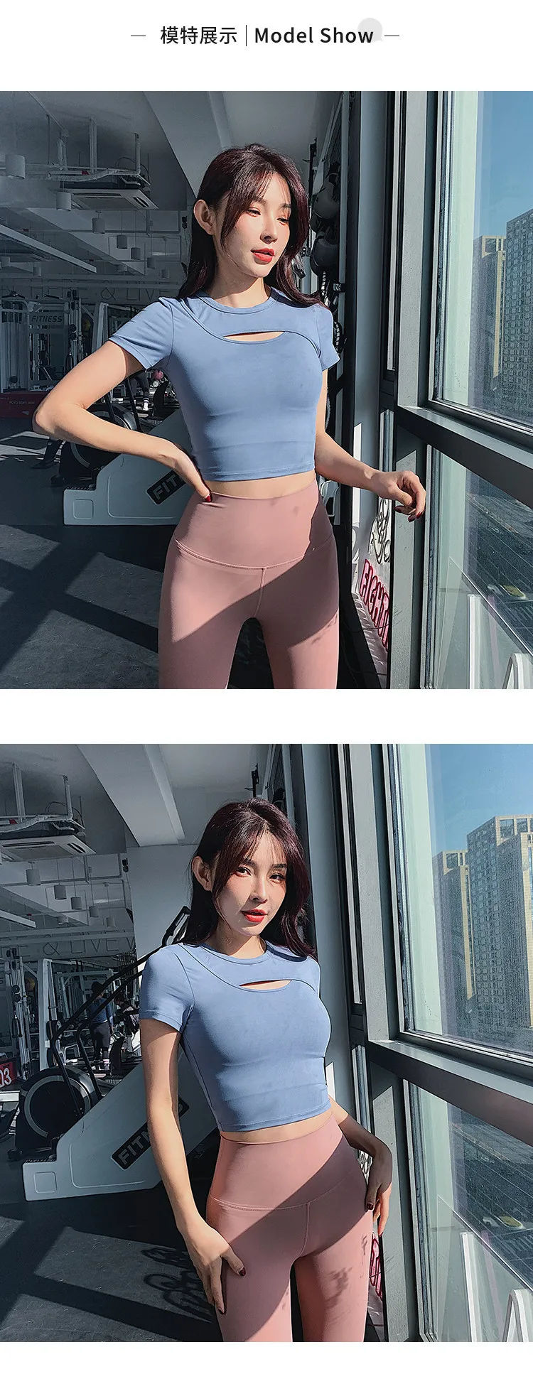 Women's Sexy Hollow-Out Sports T-Shirt Crop Top - Slim Fit Short Sleeve for Yoga, Running & Fitness showcase 6