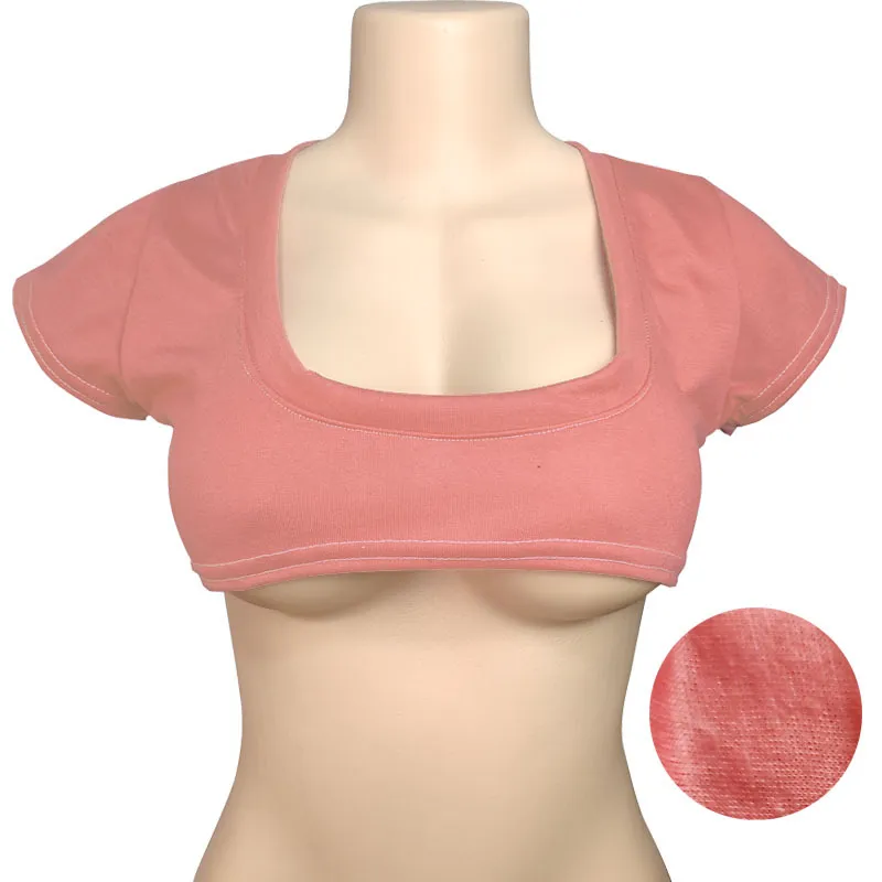 Women's Cute Japanese Style Solid Color Half-Cropped T-Shirt, Sexy Short-Sleeve Crop Top with Exposed Midriff, Breathable Fashion Tee for Summer thumbnail 10