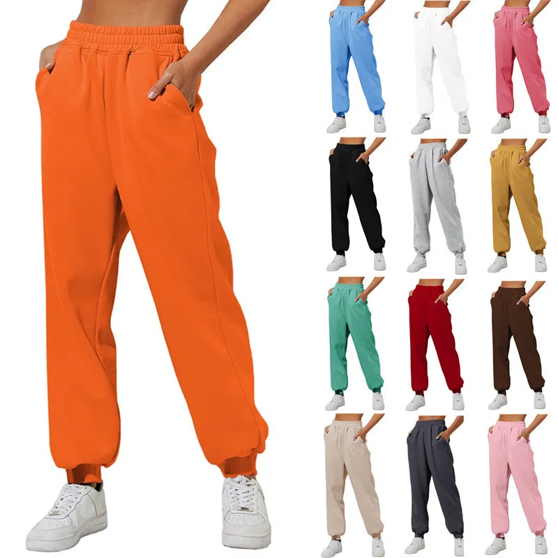 Women's High Waist Loose Sweatpants 2023 - Comfortable Jogging Pants with Pockets, Casual Athleisure Wear for Everyday Comfort thumbnail 1