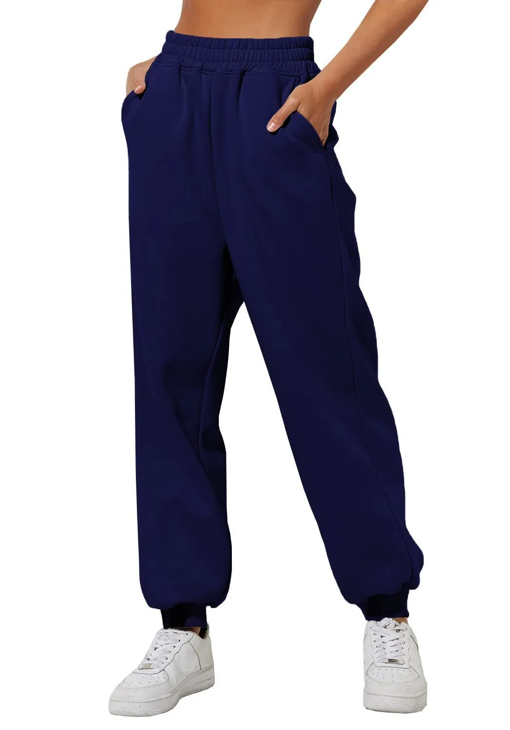 Women's High Waist Loose Sweatpants 2023 - Comfortable Jogging Pants with Pockets, Casual Athleisure Wear for Everyday Comfort thumbnail 6